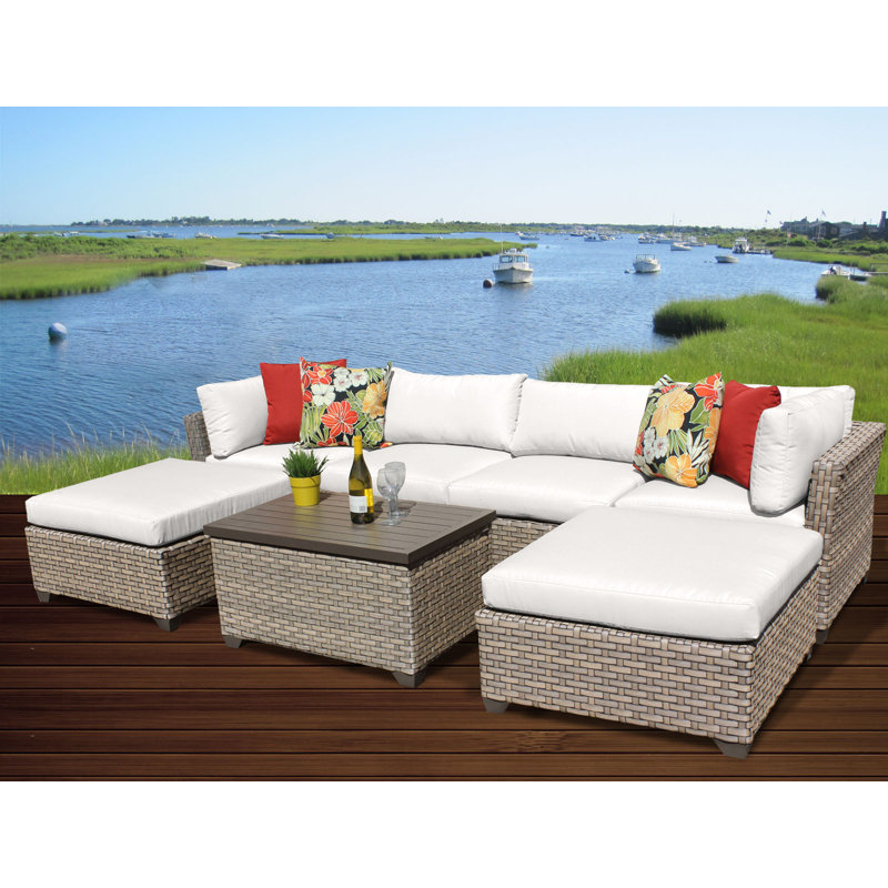 Rochford 7 Piece Sectional Seating Group with Cushions & Reviews